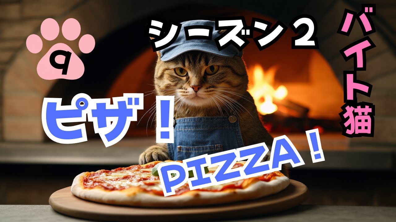 Haru the Gig-worker Cat S2 ⑨】 Working at a Pizza Shop