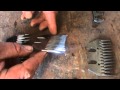 Shearing - The difference between shearing combs and cutters, different types.