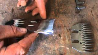 Shearing - The difference between shearing combs and cutters, different types.