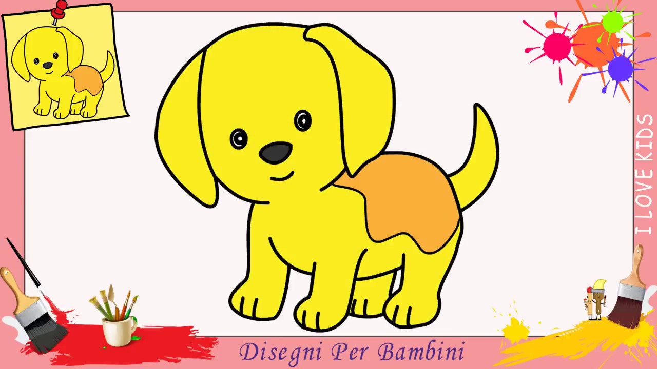 Come Disegnare Un Cane Cucciolo Facile Passo Per Passo Per Bambini