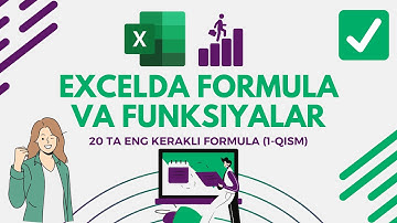 EXCELDA FORMULALAR 1-QISM. СЧЁТЗ, СЧИТАТЬПУСТОТ, СЧЁТ, СУММ, МАКС, МИН, СРЗНАЧ, ЕСЛИ,  ВПР, СЧЁТЕСЛИ