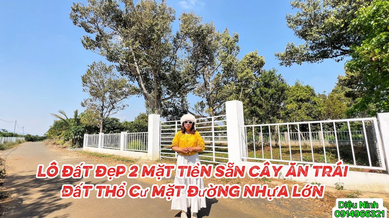 🌹(465) Đất đẹp làm nhà sân vườn -mặt tiền rộng -sẵn thổ cư 