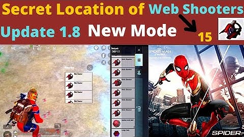Unlimited Web Shooters Locations in Spider Man Mode BGMI || web shooter all locations in bgmi