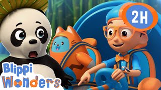 Panda 🐼 | Blippi Wonders | Moonbug Kids - Play and Learn screenshot 5