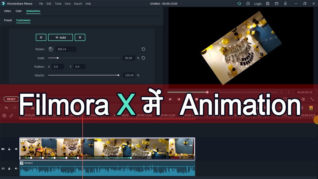 Filmora X Animation Basics - YouTube