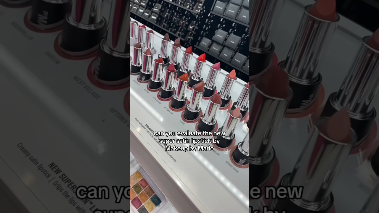 First impression of the NEW SuperSatin Lipsticks by Makeup by Mario 💄💋