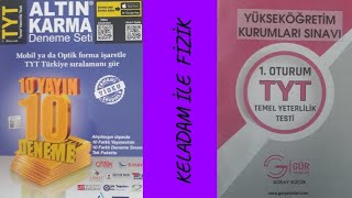 Altin Karma Tyt Deneme Seti̇-8 Fi̇zi̇k Soru Çözümleri̇ Gür Yayinlari