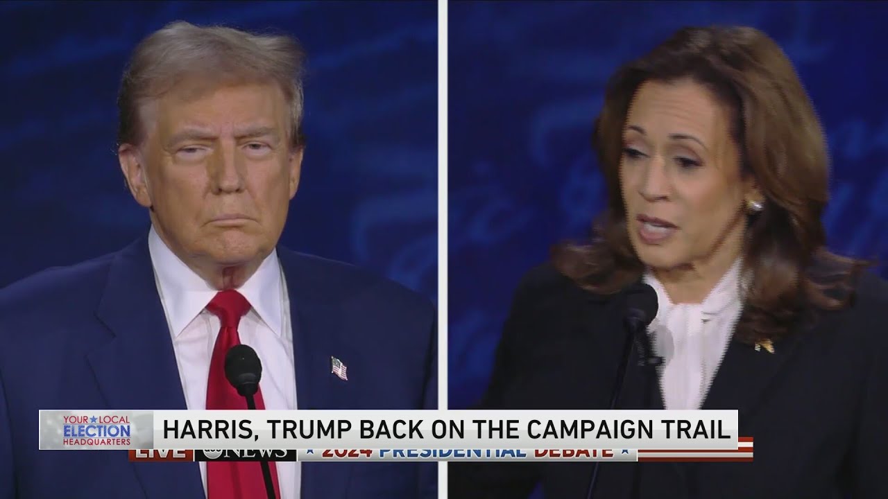 Trump joins Michigan town hall, Harris speaks to NABJ - YouTube