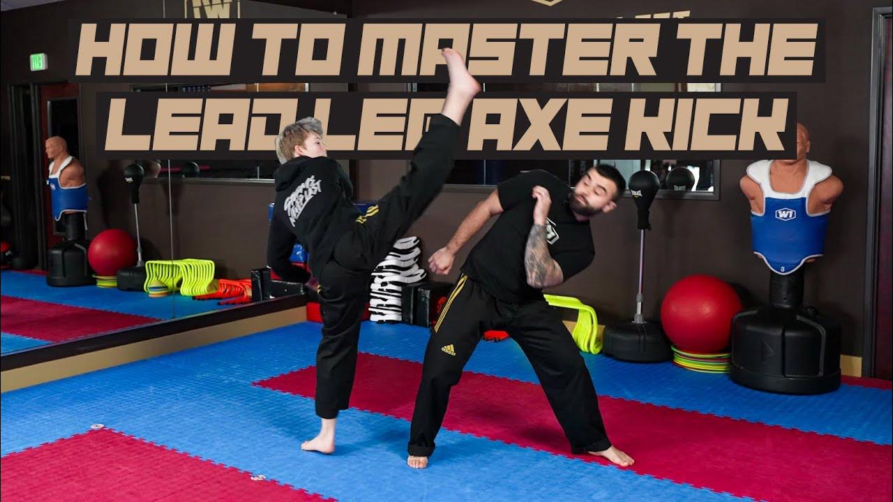 How to Master the Lead Leg Axe Kick Taekwondo Sparring Tips YouTube