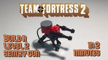 How to build a Lego Level 2 Sentry Gun from TF2 in less than 2 minutes