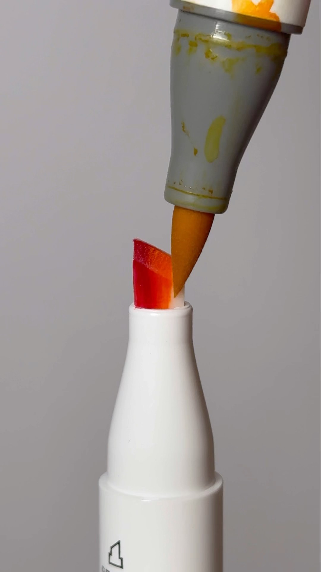 Satisfying Marker with 3 Warm Colors! ?✨✍️ #shortsart