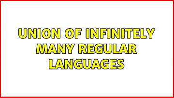 Union of infinitely many regular languages