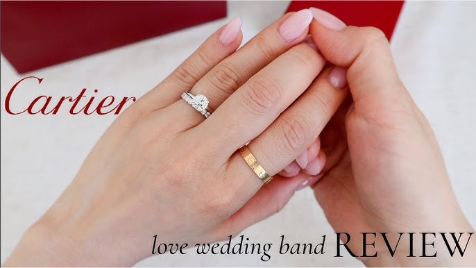 Cartier Love Wedding Band | 1 Year Review | Wear And Tear | How It Held Up  | Cartier Thin Love Ring - Youtube