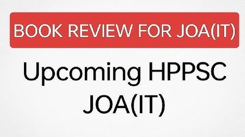 Best Book For HPPSC JOA(IT) Exam || Book review || @Comp.Educator