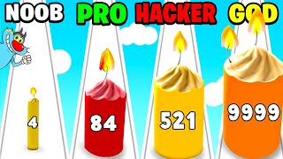 NOOB vs PRO vs HACKER | In Candle Shooter | With Oggy And Jack | Rock Indian Gamer |