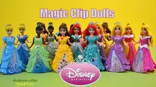 Disney princess dress up magic clip doll toys
迪士尼公主迷你换装蚭比娃娃 cinderella ariel sleeping
beauty rapuzel tiana belle today we have magiclip colle...