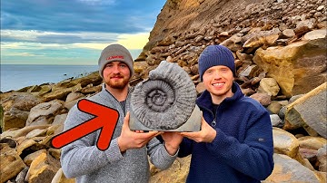 We Found a GIANT Ammonite Fossil and Spent 10 Hours Cleaning It!