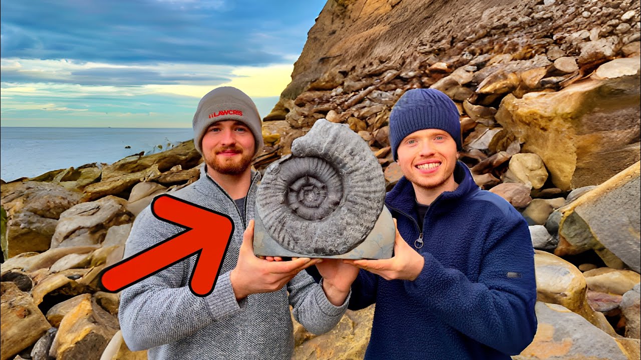 We Found a GIANT Ammonite Fossil and Spent 10 Hours Cleaning It!