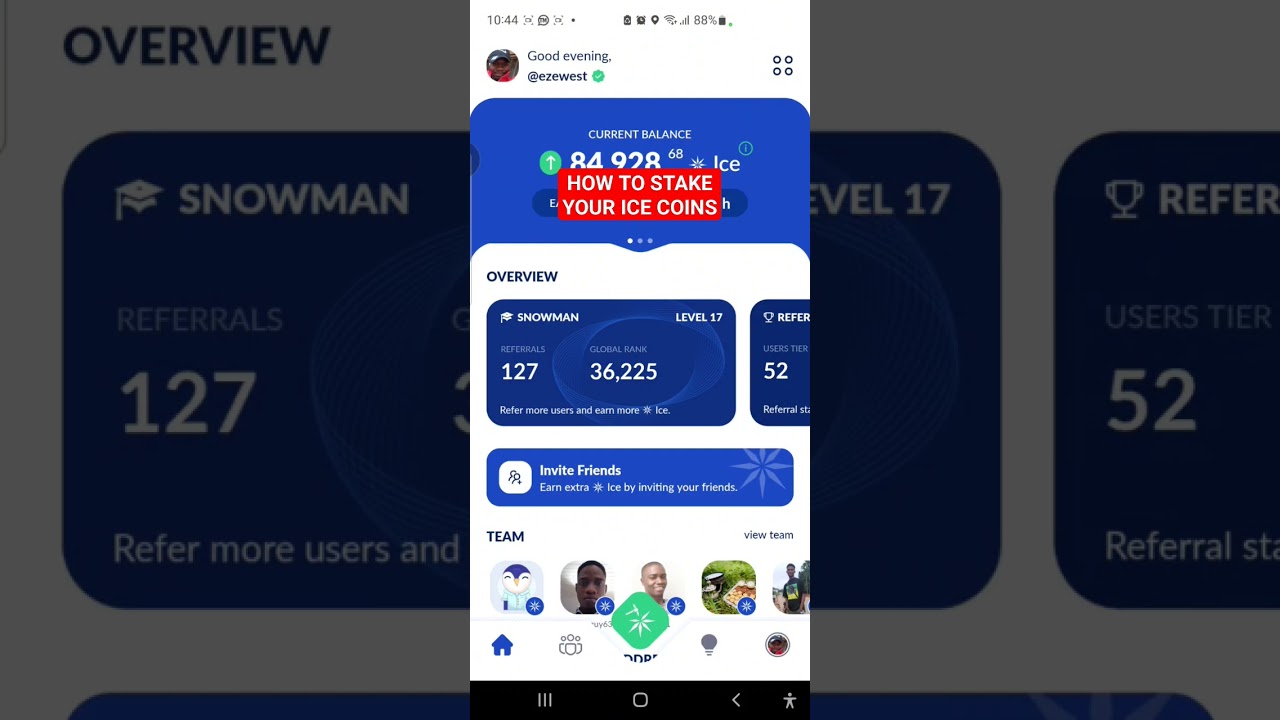 HOW TO STAKE YOUR ICE NETWORK COINS 
