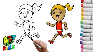 How To Draw An Olympic Runner