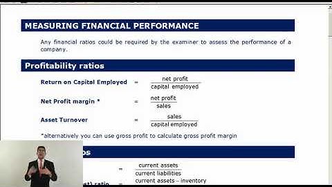 ACCA LSBF F5 Lecture 16 Performance Evaluation