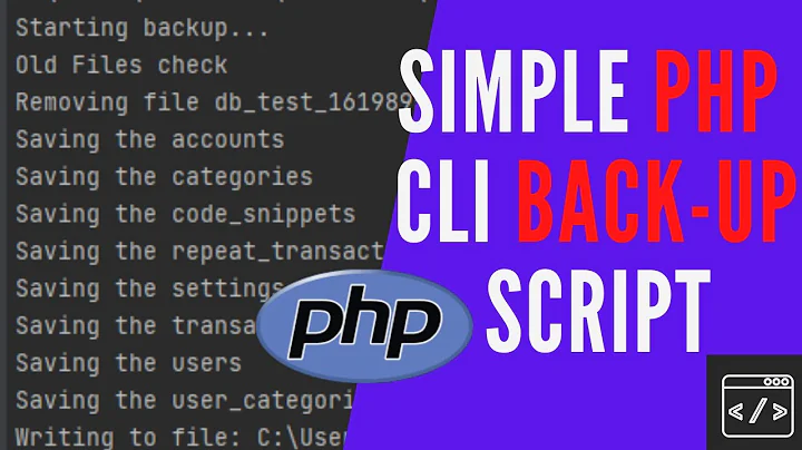 Simple PHP CLI Database Backup Script Tutorial