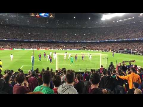 BARÇA - PSG: goal de Sergi Roberto desde la grada.