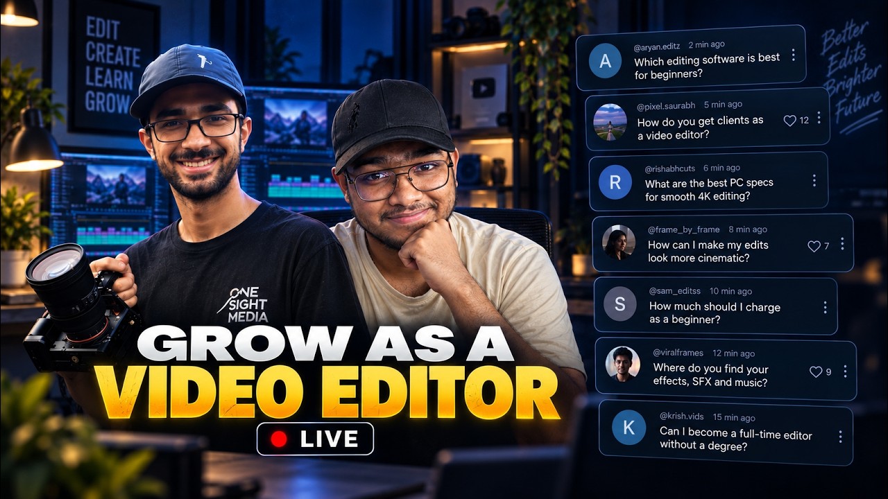 Guiding video editors LIVE | Road to 500 Subscribers