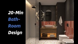 Use Homestyler to create a dopamine-style bathroom within 20 minutes