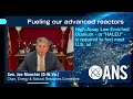 Sen. Joe Manchin's HALEU remarks at ANS 2021 Winter Meeting