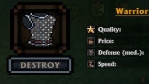 Pocket Rogue Blacksmith making "Warrior