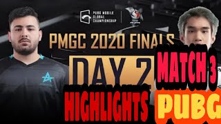 PMGC FINALS DAY 2 MATCH 3 HIGHLIGHTS| PUBG MOBILE GLOBAL CHAMPIONSHIP 2020| PMGC DUBAI| PUBG MOBILE