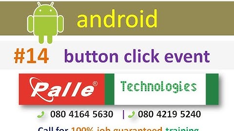 handling button click events in android