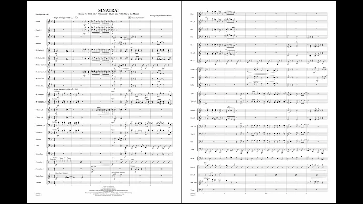 Sinatra! arranged by Stephen Bulla