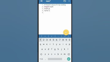 Coding with mobile | Finding value of ( π) by Coding | Python programming | #short #python