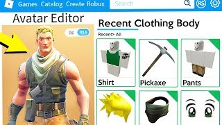 MAKING FORTNITE A ROBLOX ACCOUNT!