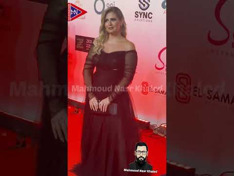 هنا شيحة علي ريد كاربت مهرجان وشوشة الافضل 2022