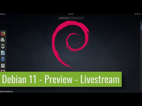 Debian 11 - Preview - Livestream vom 29.01.2021