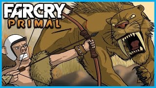 Far Cry Primal Funny Moments Gameplay - Taming A Sabre Tooth Tiger And Brown Bear