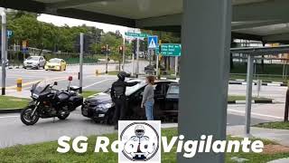 28may2020 sengkang west ave    honda civic #SKW9386B chased  by singapore traffic police  officer.