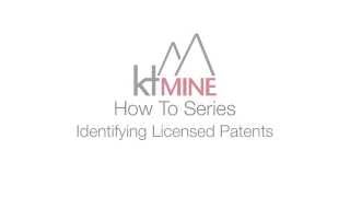 How to Identify Licensed Patents
