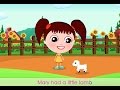 Mary Had a Little Lamb (With Lyrics)