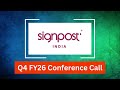 Signpost India Q4 FY26 Concall: DOOH Networks, Smart Infrastructure and Growth Triggers