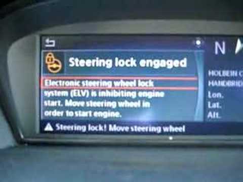 Electronic steering lock faulty bmw #2