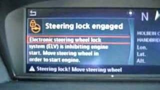 BMW E60 M5 electonic steering lock (ELV) fault