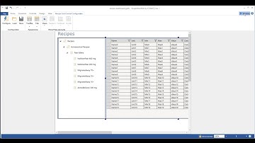 Iconics GraphWorx Recipes 1 Adding Recipe Navigators and Recipe Grids to a Display