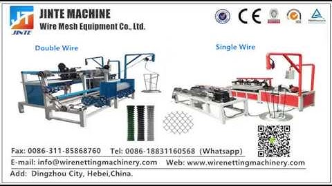 Hot Sale PLC Control Fully Automatic Chain Link Fence Machine