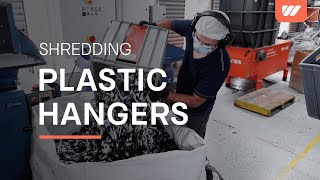 WEIMA WLK 4 shredding plastic hangers for Plasticos Ojara in Medellín, Colombia