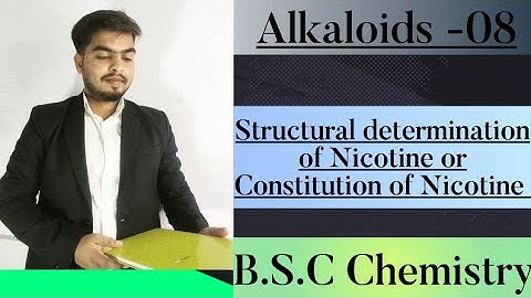 Alkaloids -08 || Constitution of Nicotine || Organic Chemistry || By Learn with Utkarsh