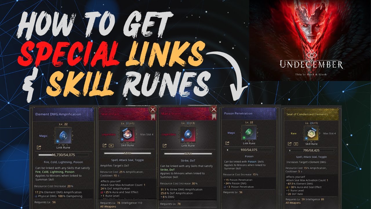 Undecember  How to Read Skill Runes : r/undecember_global